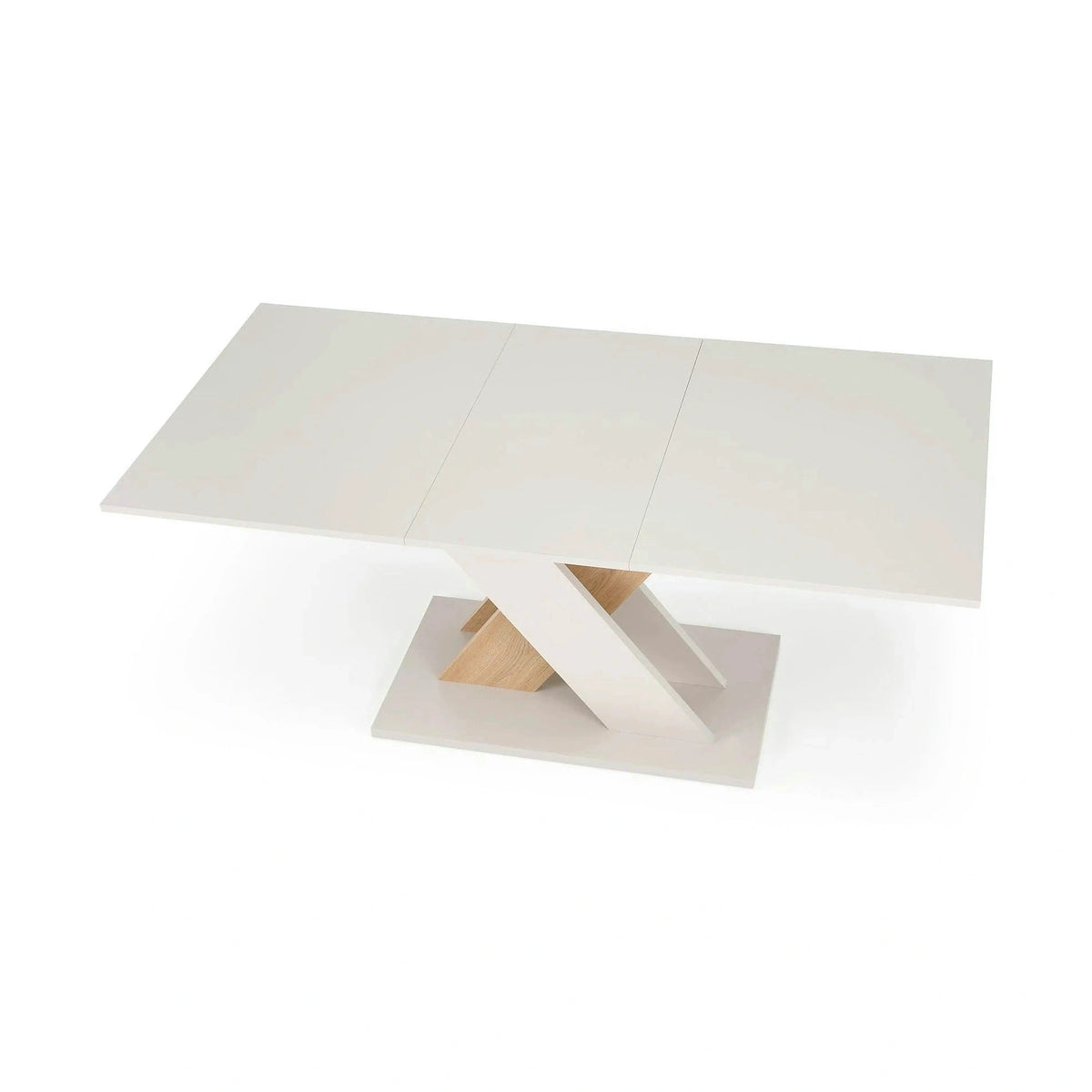 Masa bucatarie dreptunghiulara XARELTO, casmir/stejar, PAL furniruit, 130/175x85x76 cm