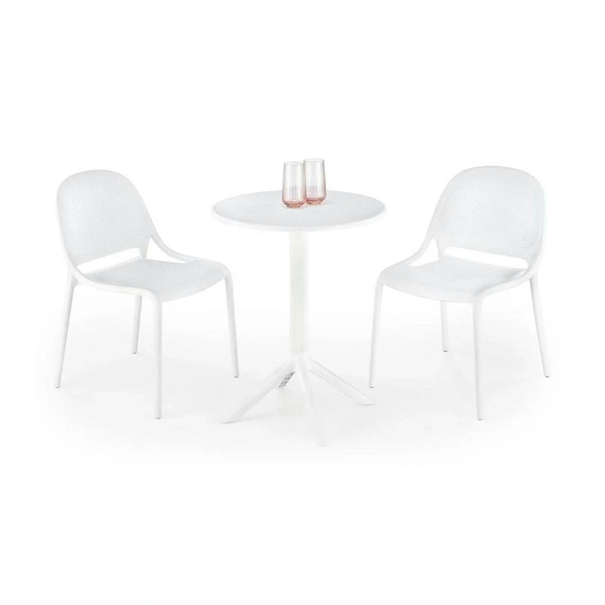 Masa CALVO, alb, polipropilena, 60x60x72 cm