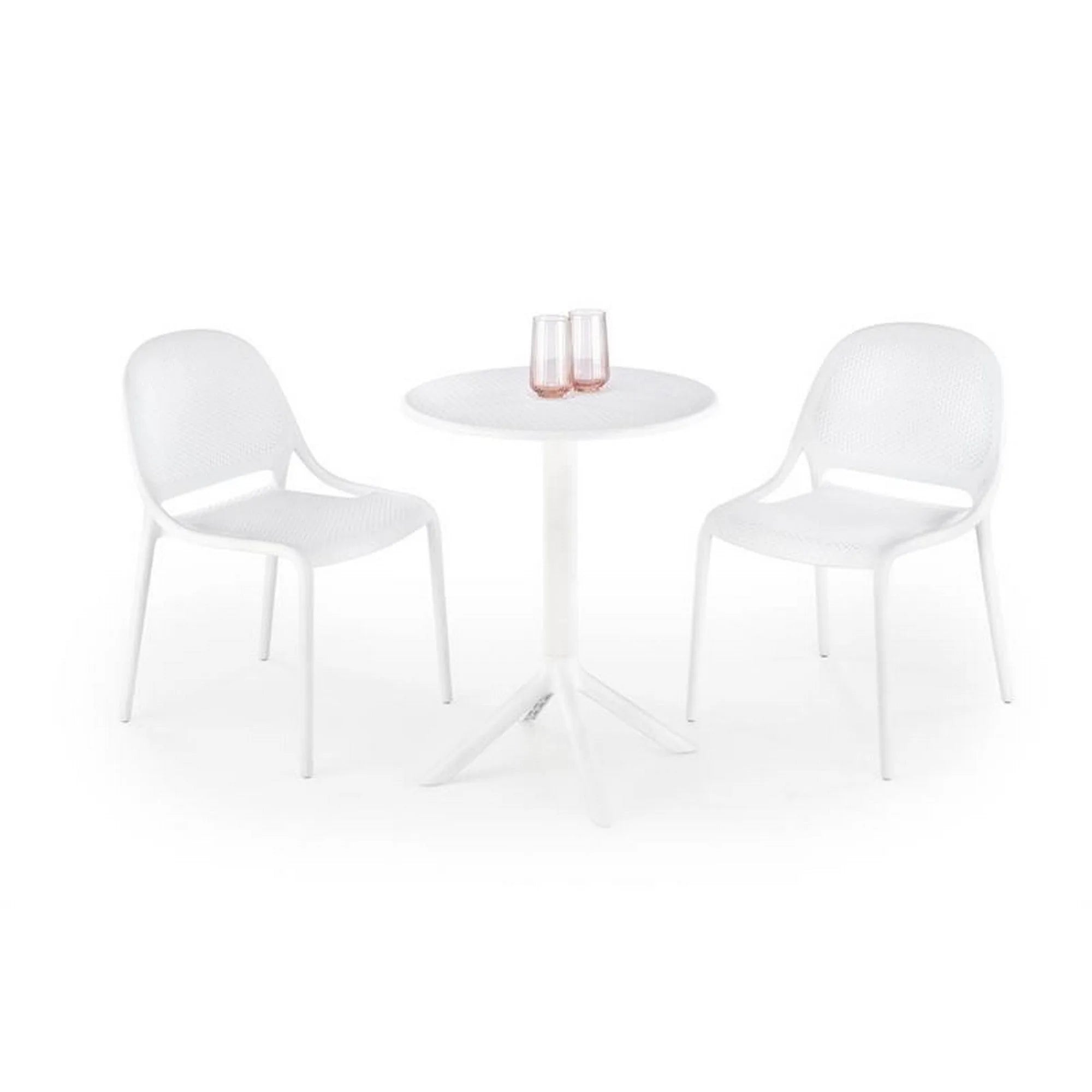 Masa CALVO, alb, polipropilena, 60x60x72 cm