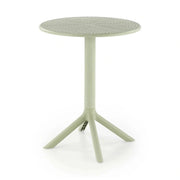 Masa CALVO, verde menta, polipropilena, 60x60x72 cm