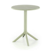 Masa CALVO, verde menta, polipropilena, 60x60x72 cm