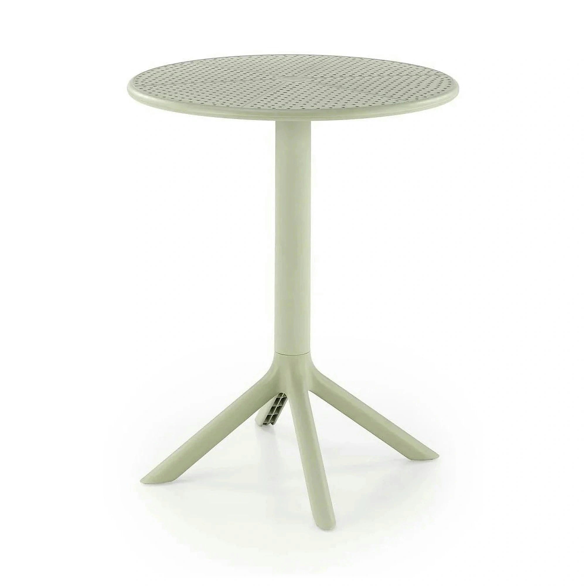 Masa CALVO, verde menta, polipropilena, 60x60x72 cm