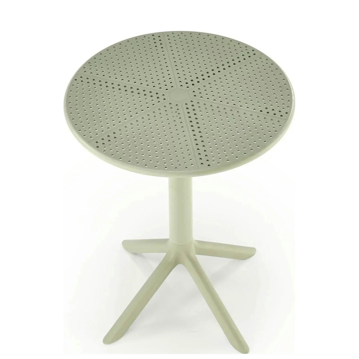 Masa CALVO, verde menta, polipropilena, 60x60x72 cm