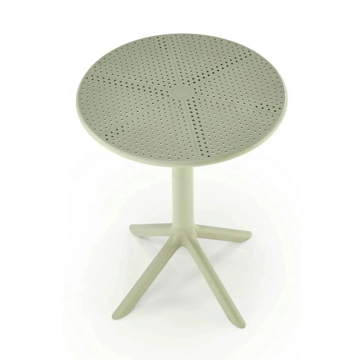 Masa CALVO, verde menta, polipropilena, 60x60x72 cm