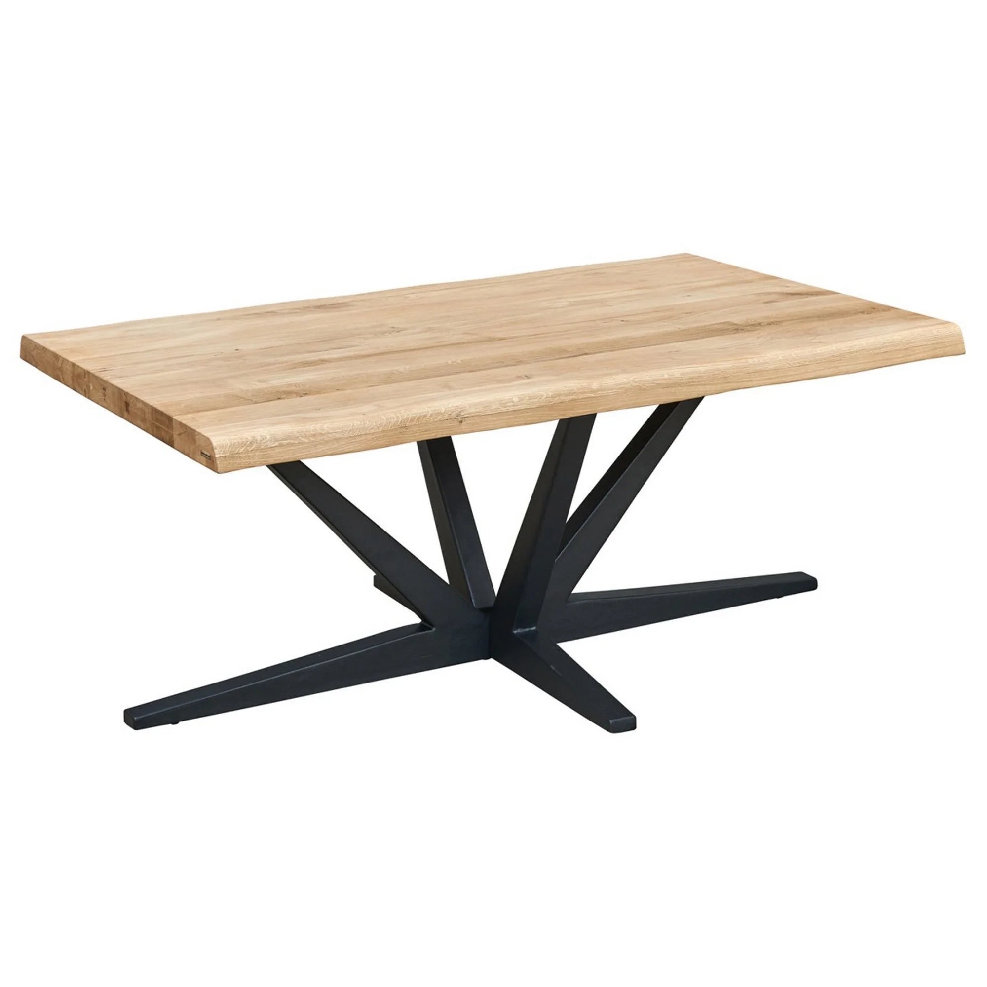 Masa CITY LINE, stejar/negru, lemn/metal, 110x45x70 cm