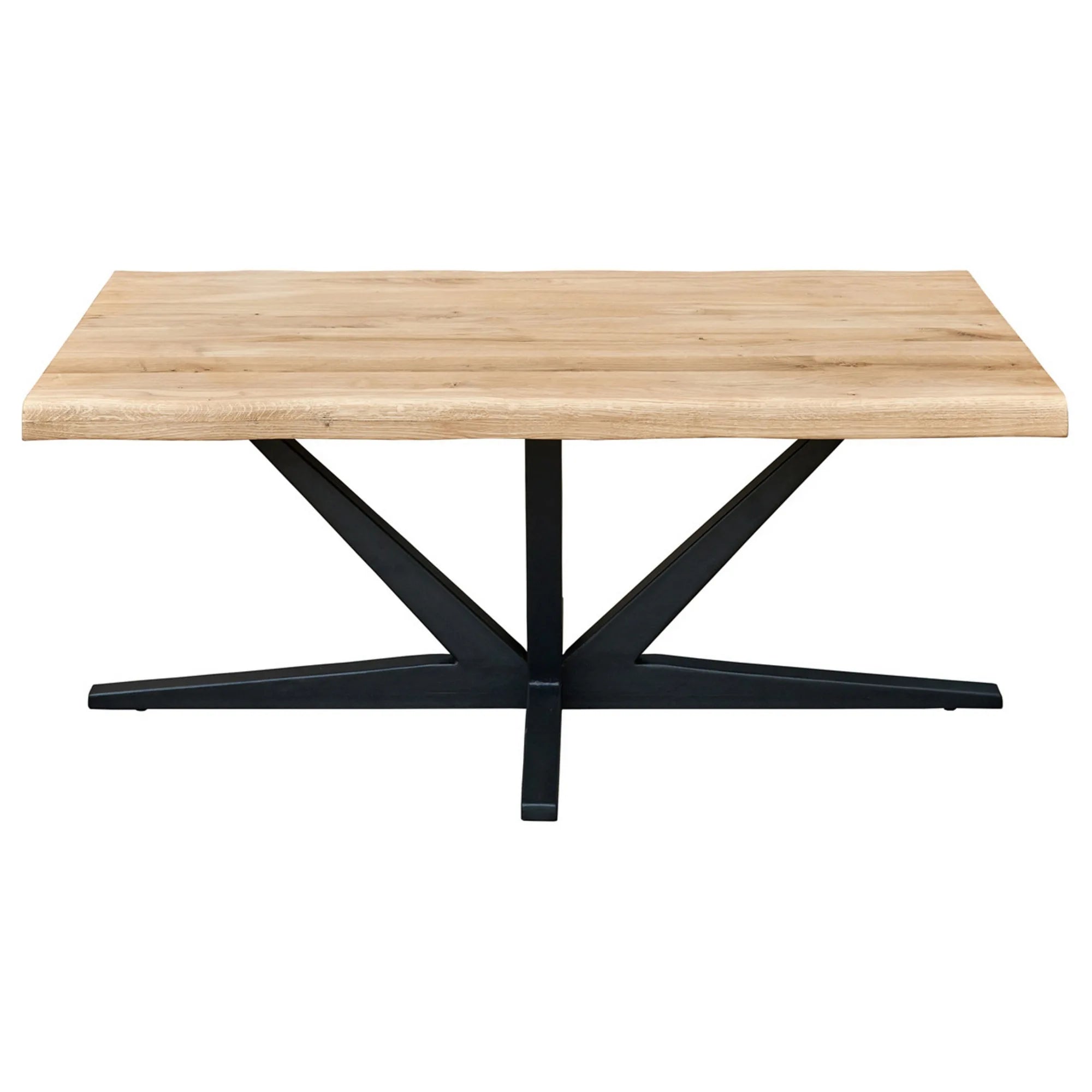 Masa CITY LINE, stejar/negru, lemn/metal, 110x45x70 cm