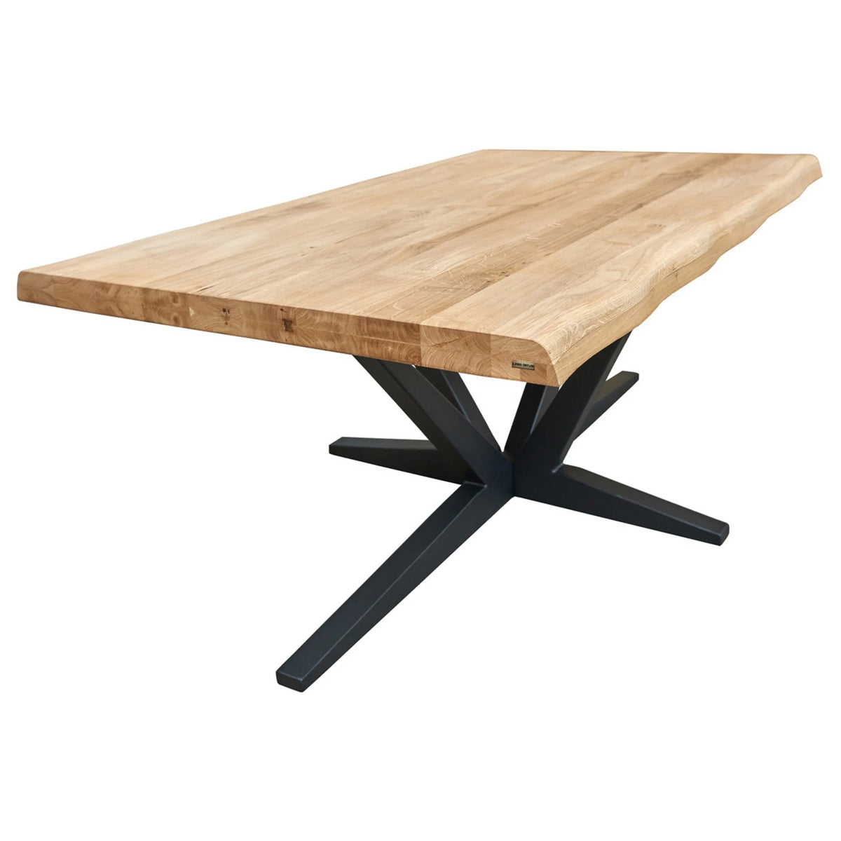 Masa CITY LINE, stejar/negru, lemn/metal, 110x45x70 cm