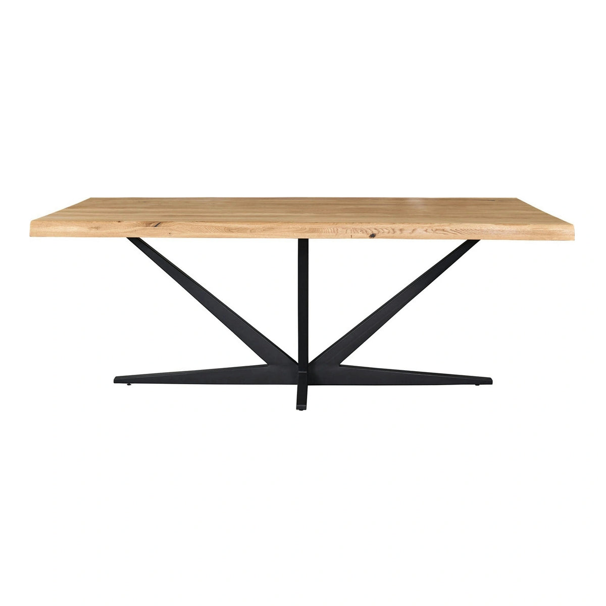 Masa CITY LINE, stejar/negru, lemn/metal, 200x80x75 cm