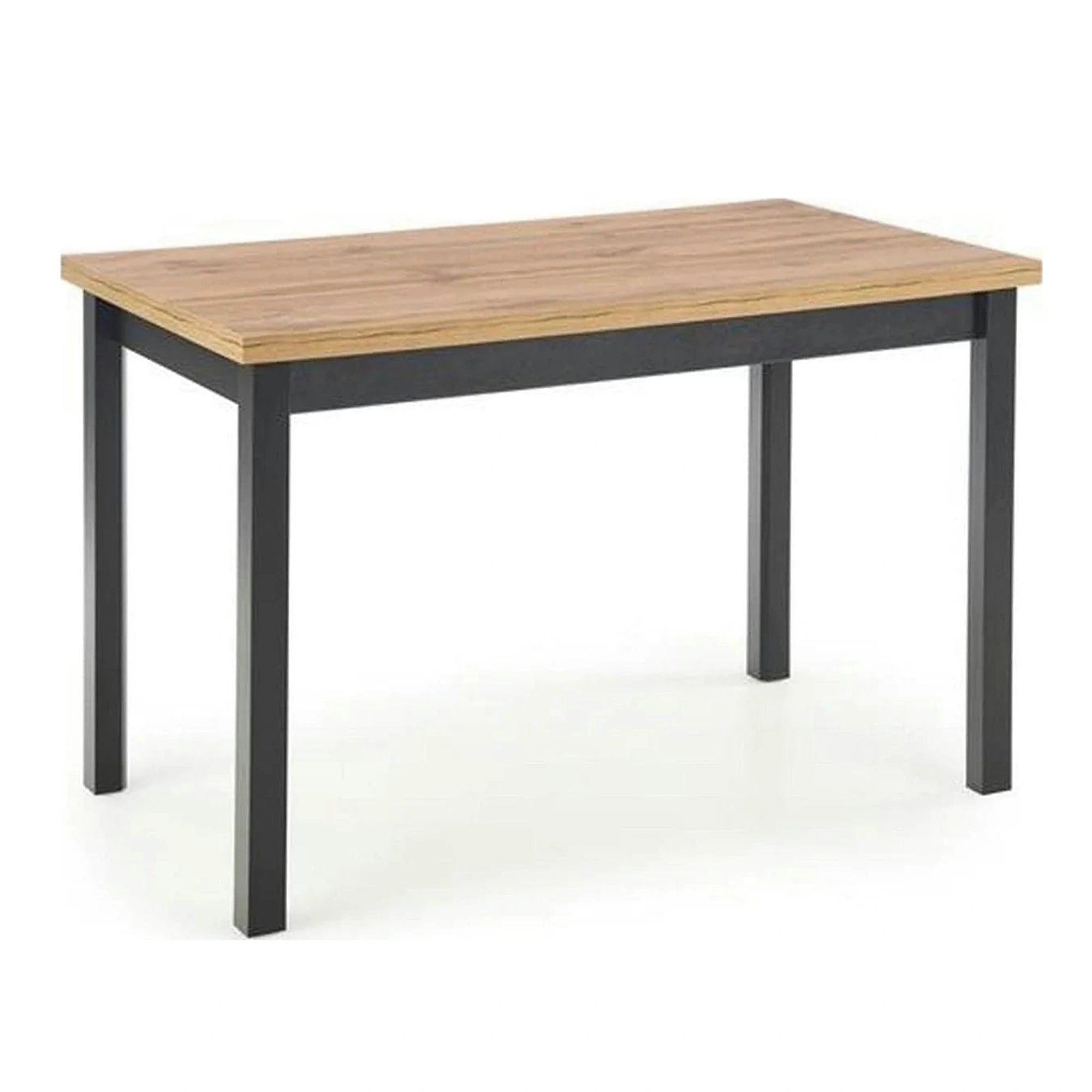 Masa COBALT, stejar/negru, PAL furniruit, 120x68x77 cm