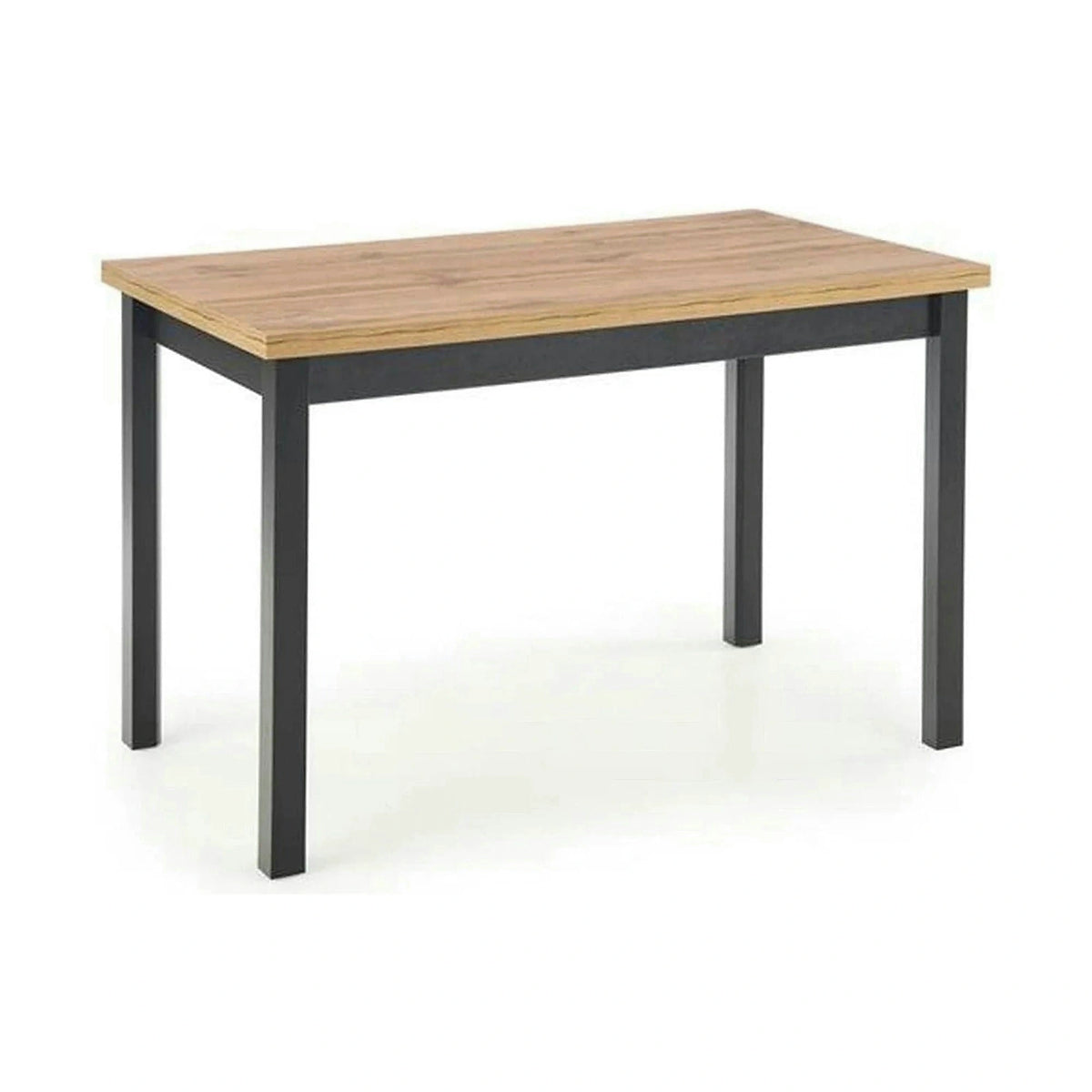 Masa COBALT, stejar/negru, PAL furniruit, 120x68x77 cm