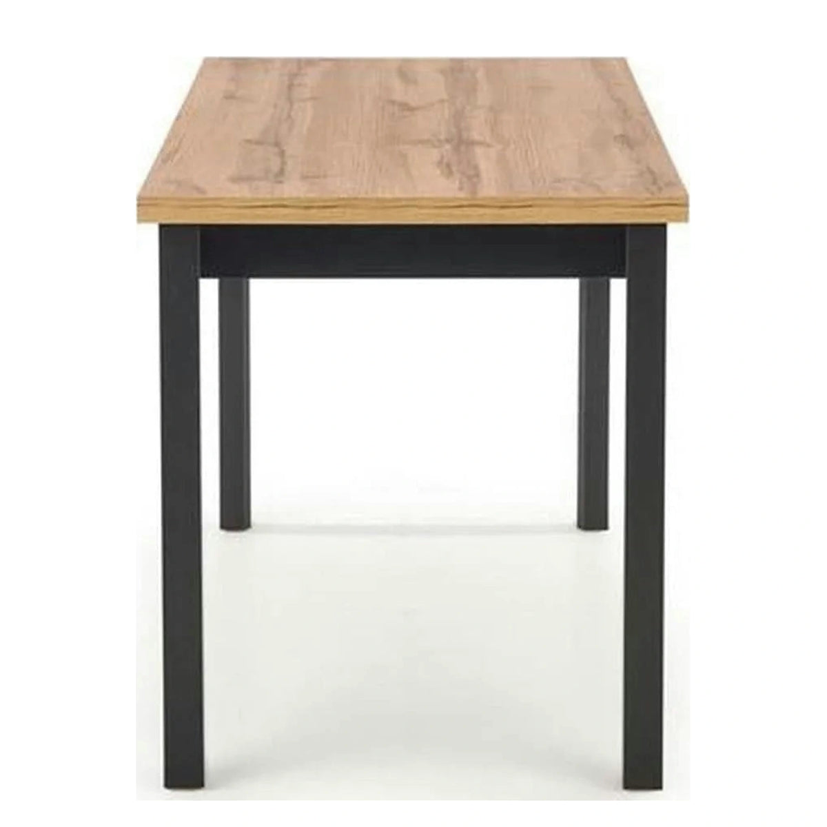 Masa COBALT, stejar/negru, PAL furniruit, 120x68x77 cm