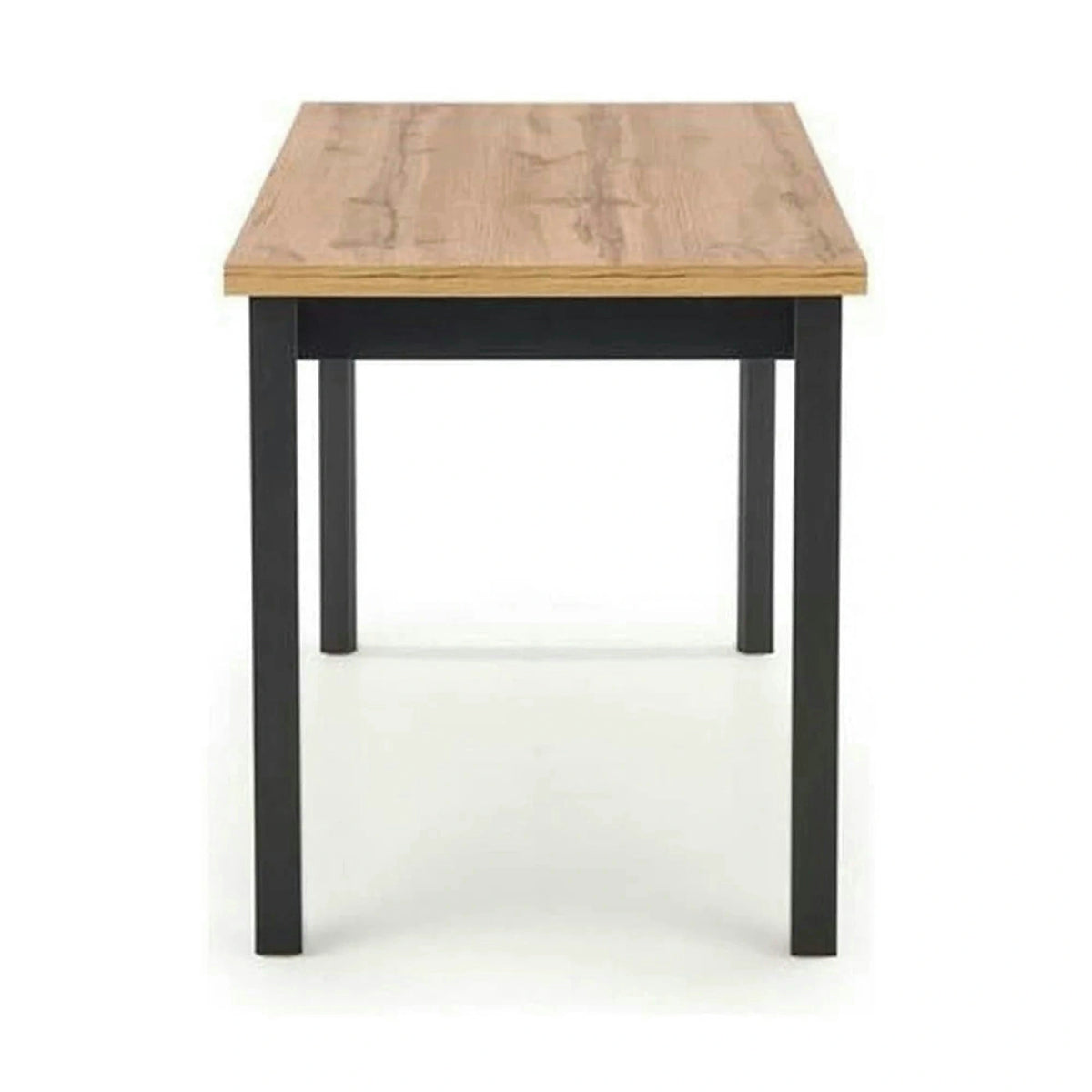 Masa COBALT, stejar/negru, PAL furniruit, 120x68x77 cm