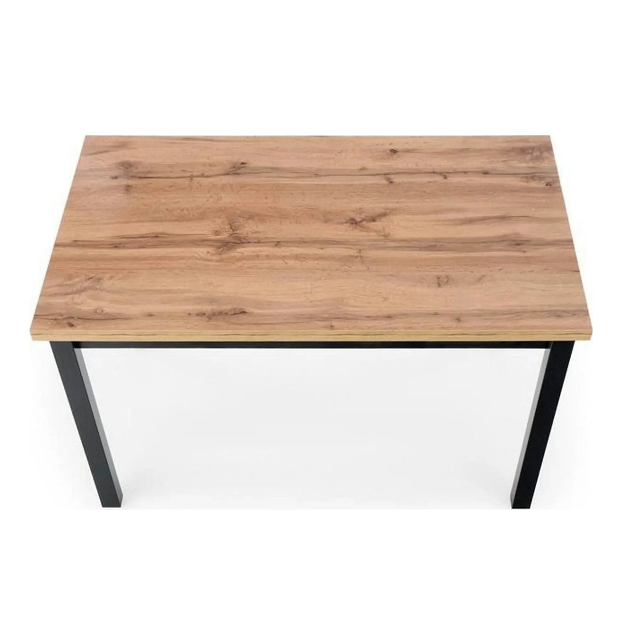 Masa COBALT, stejar/negru, PAL furniruit, 120x68x77 cm