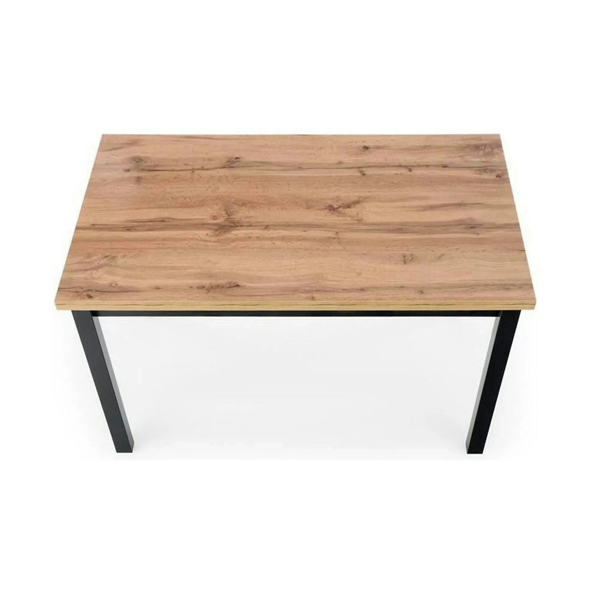Masa COBALT, stejar/negru, PAL furniruit, 120x68x77 cm