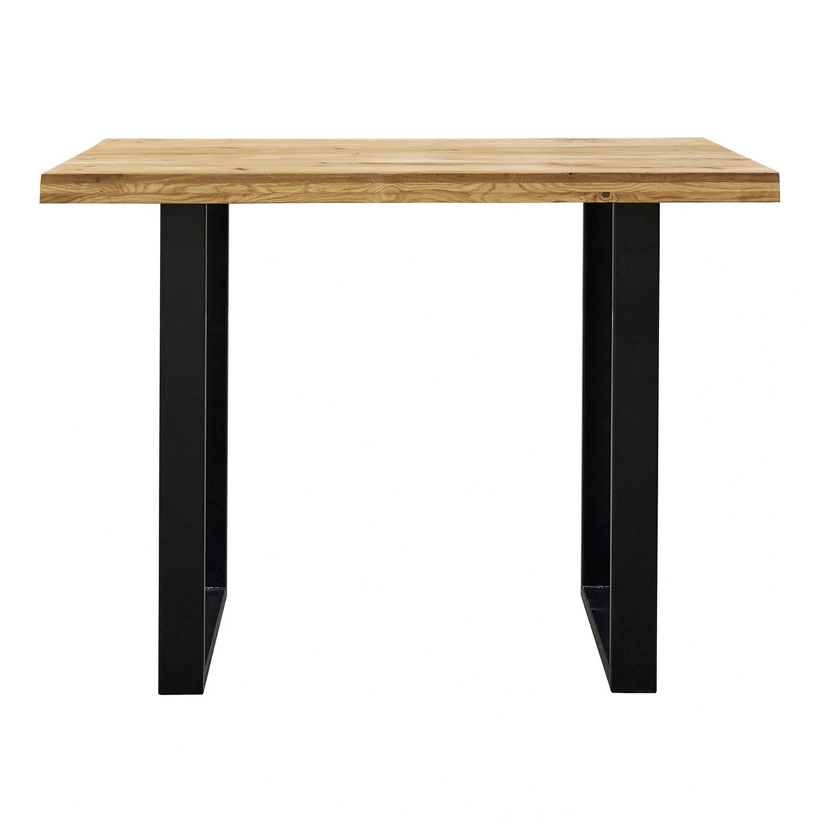 Masa COUNTRY, stejar/negru, lemn/metal, 140x80x96 cm