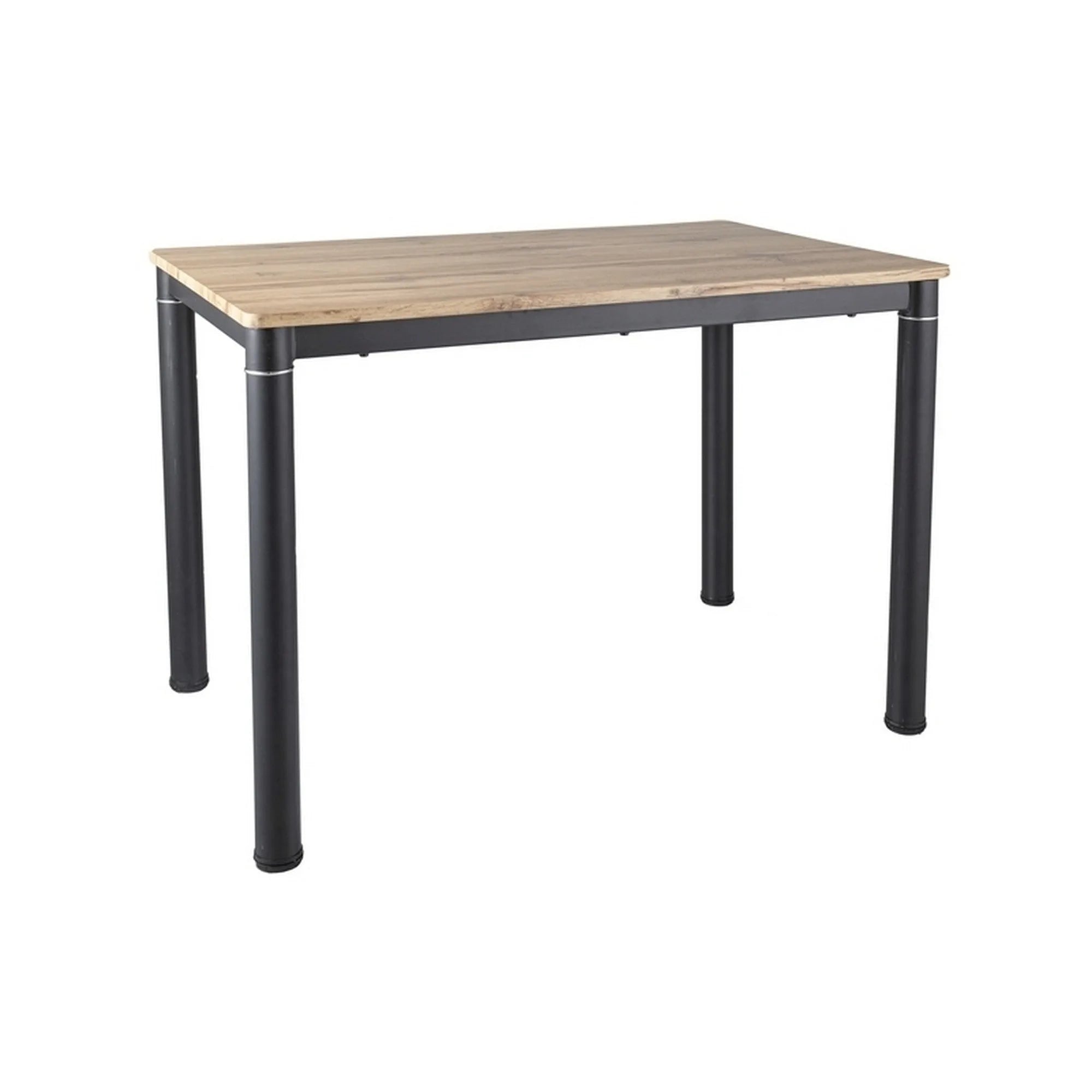 Masa DAMAR, stejar/negru, 100x60x75 cm