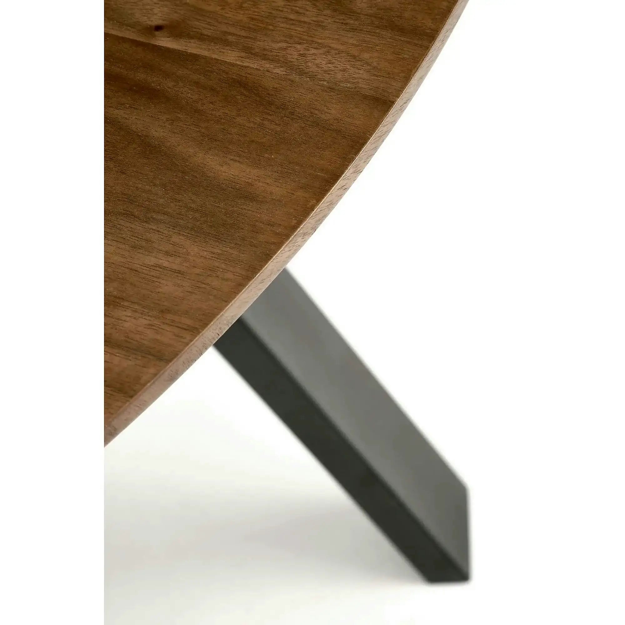 Masa DANILO, nuc/negru, 120x74 cm