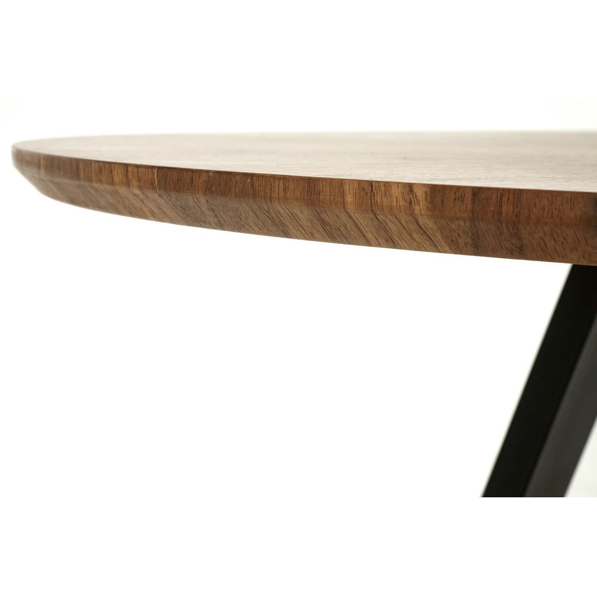 Masa DANILO, nuc/negru, 120x74 cm