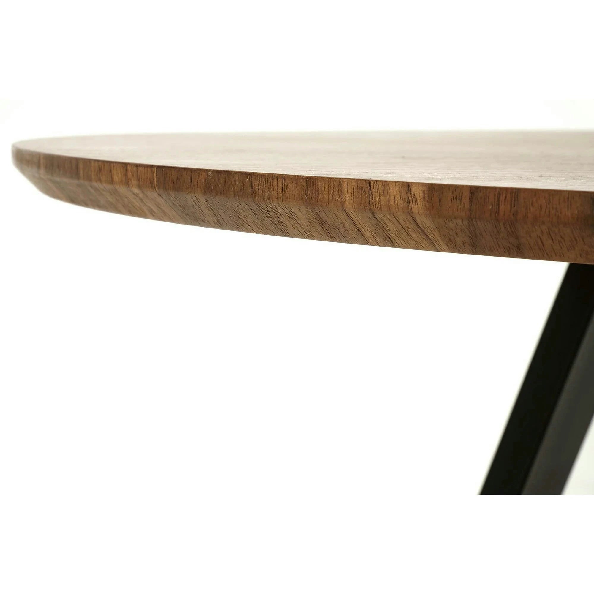 Masa DANILO, nuc/negru, 120x74 cm