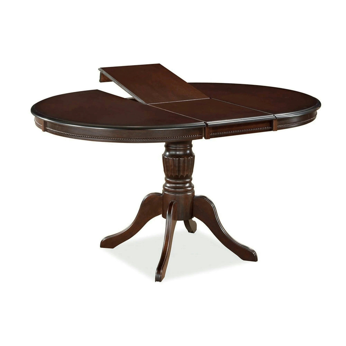 Masa de bucatarie extensibila OLIVIA, nuc inchis, 106/141x106x76 cm