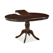 Masa de bucatarie extensibila OLIVIA, nuc inchis, 106/141x106x76 cm