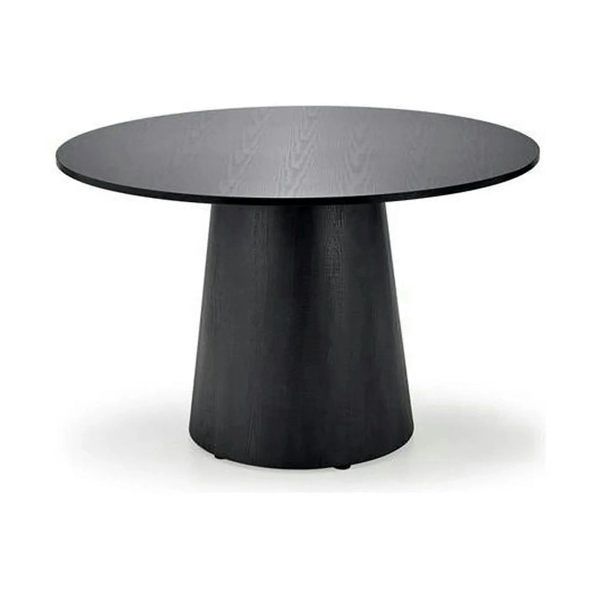 Masa de bucatarie rotunda GINTER, negru, 120x120x77 cm