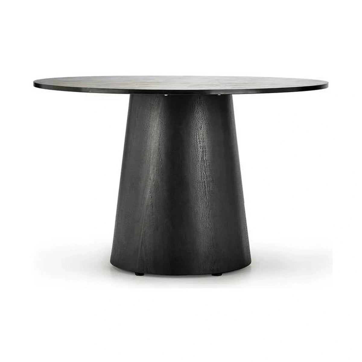 Masa de bucatarie rotunda GINTER, negru, 120x120x77 cm