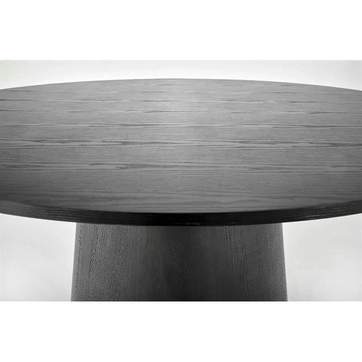 Masa de bucatarie rotunda GINTER, negru, 120x120x77 cm