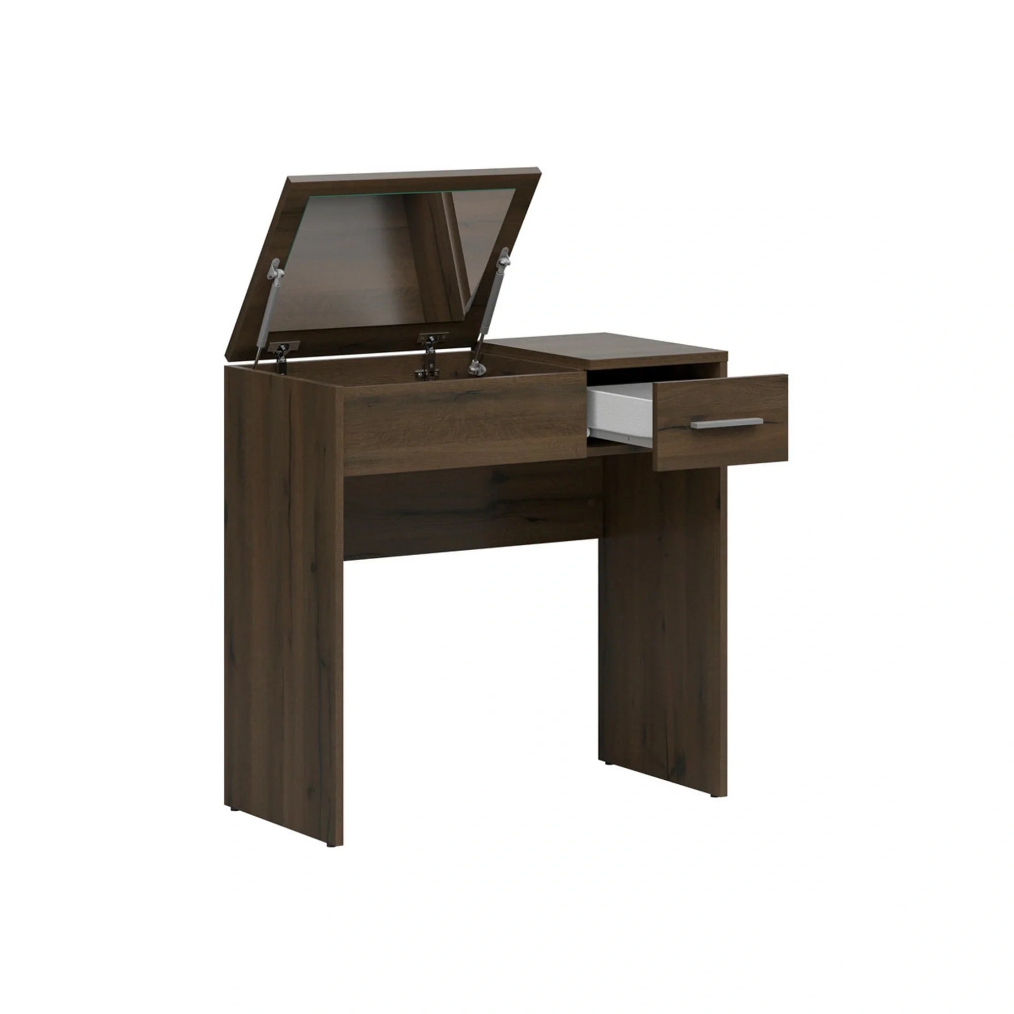 Masa de toaleta NEPO PLUS, stejar, PAL laminat, 80x40x80 cm