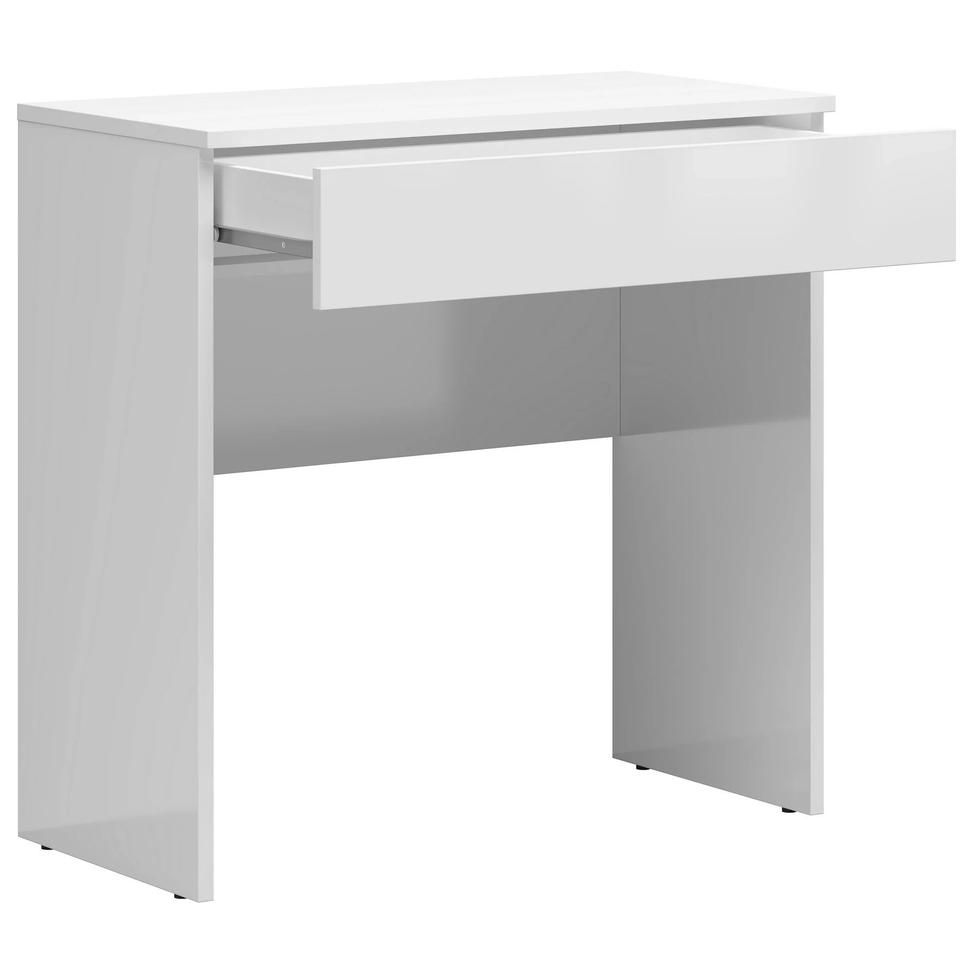 Masa de toaleta TETRIX, alb lucios, PAL, 80x40x80 cm