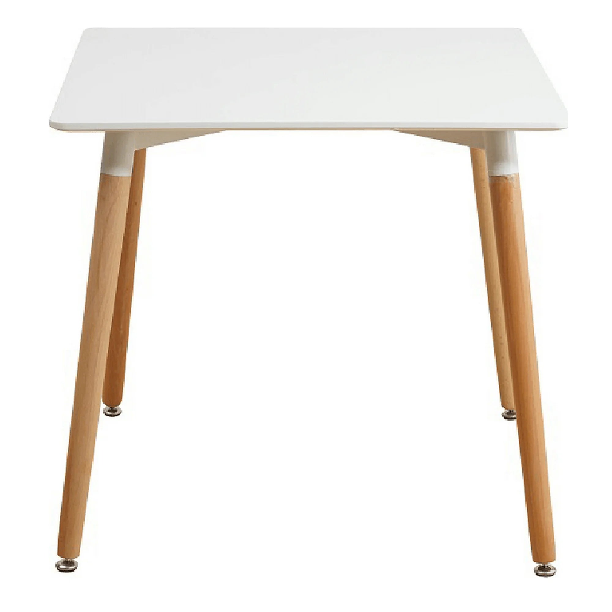 Masa DIDIER 4, alb/stejar, 70x70x74 cm