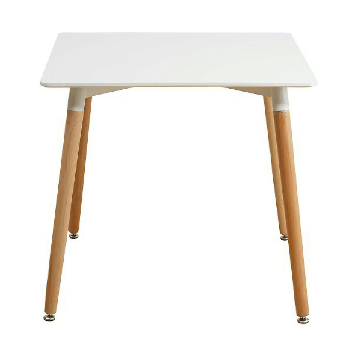 Masa DIDIER 4, alb/stejar, 70x70x74 cm