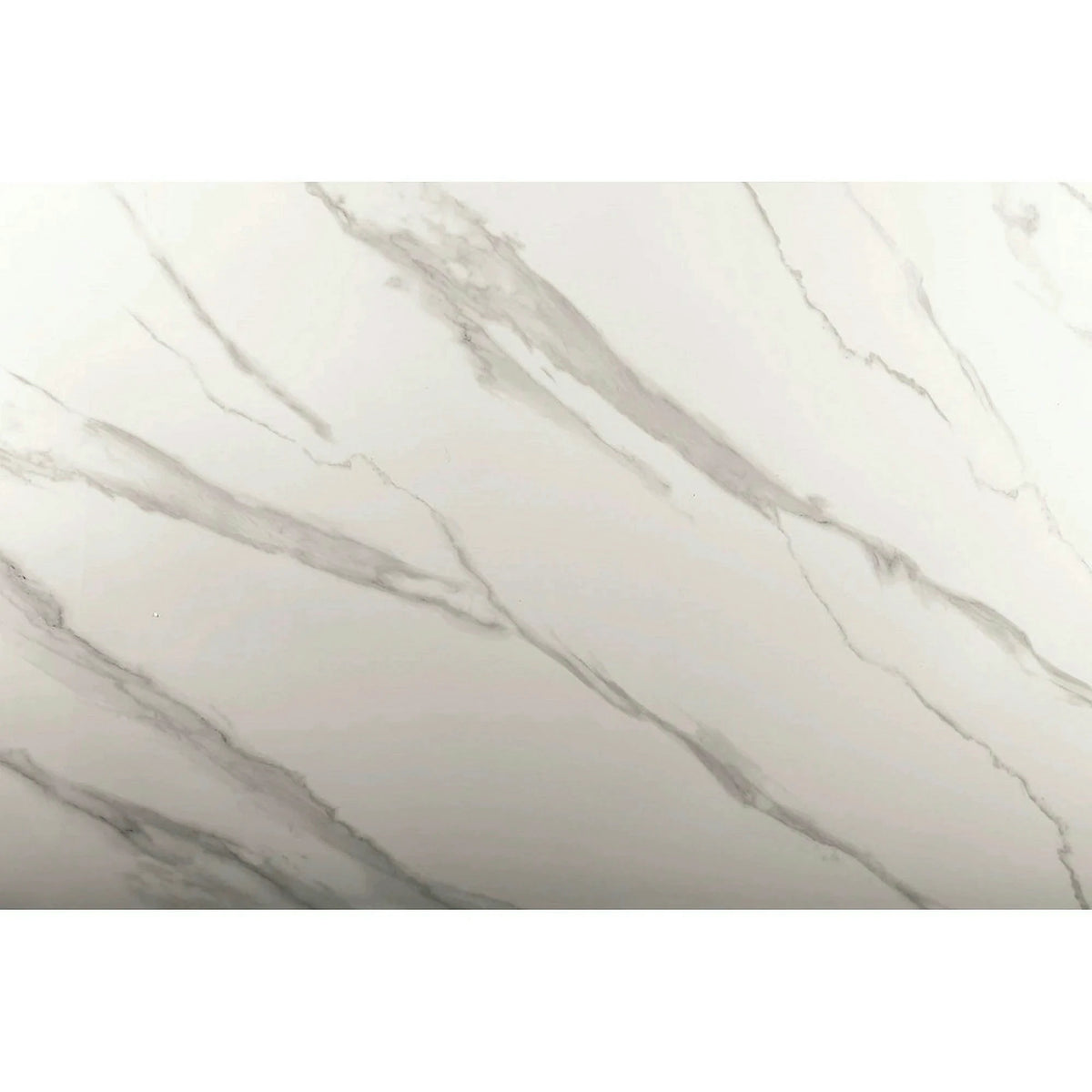 Masa dining 160 cm HERMES, alb cu efect de marmura/auriu, ceramica/metal, 160x90x75 cm