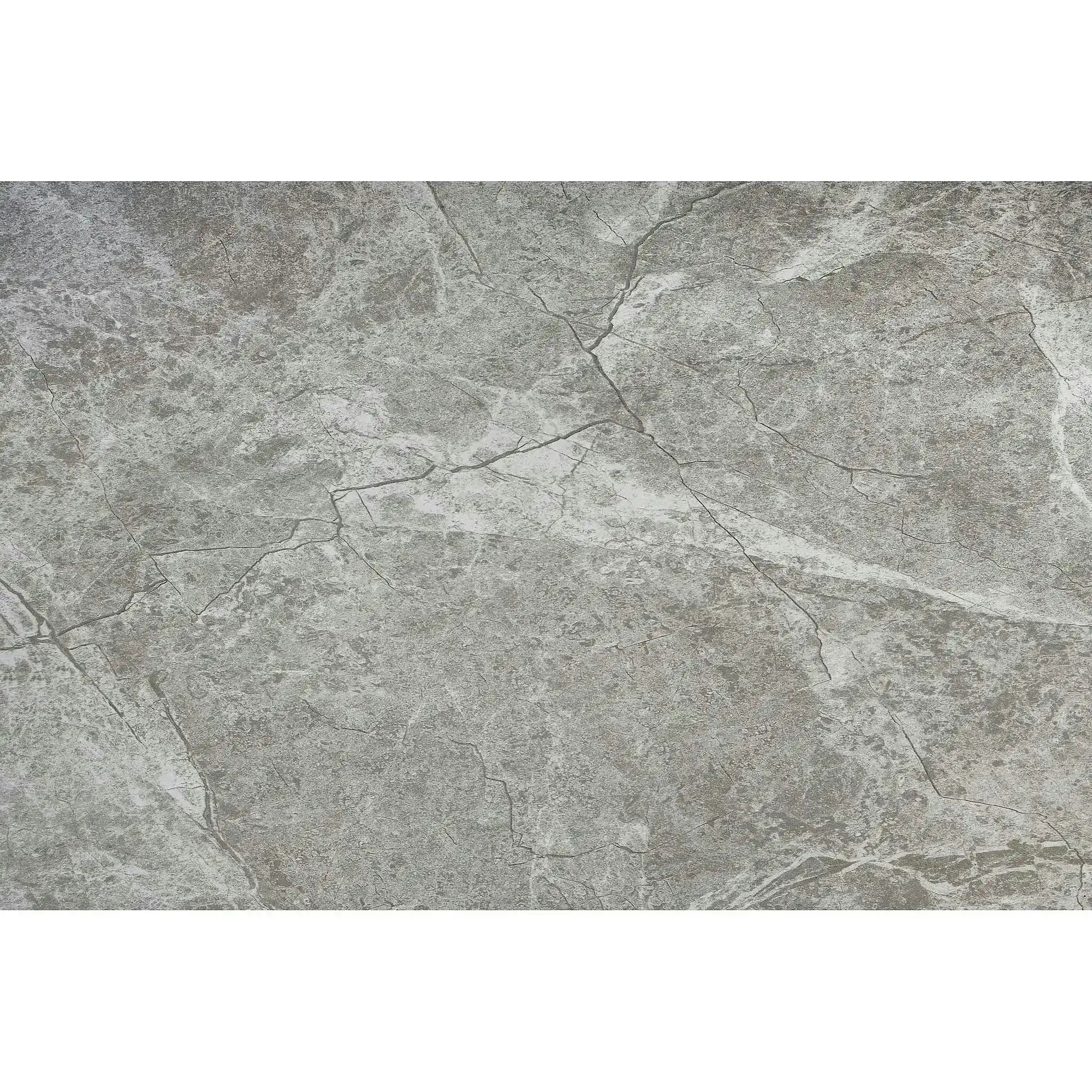Masa dining 8 persoane VALENTINO, gri/auriu, ceramica/otel, 160/220x90x76 cm