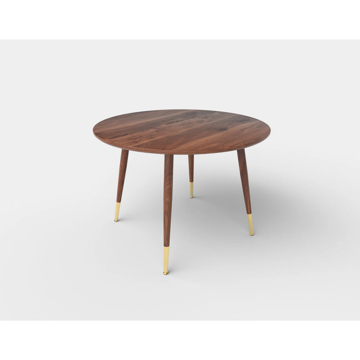 Masa DOMENICO, nuc/auriu, 110x110x76 cm