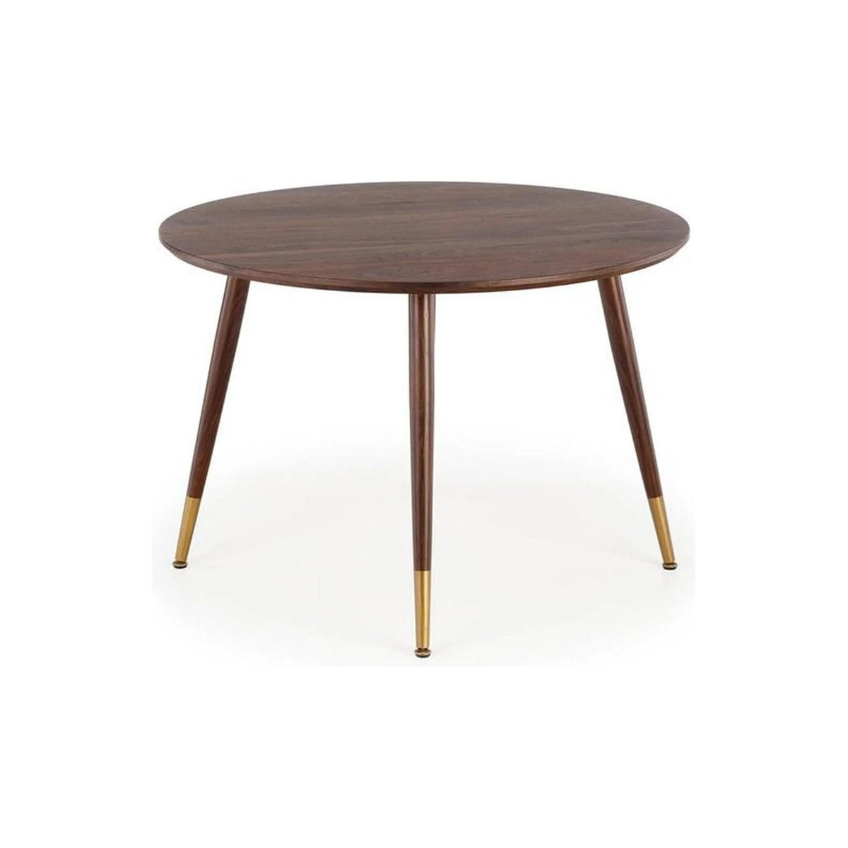 Masa DOMENICO, nuc/auriu, 110x110x76 cm