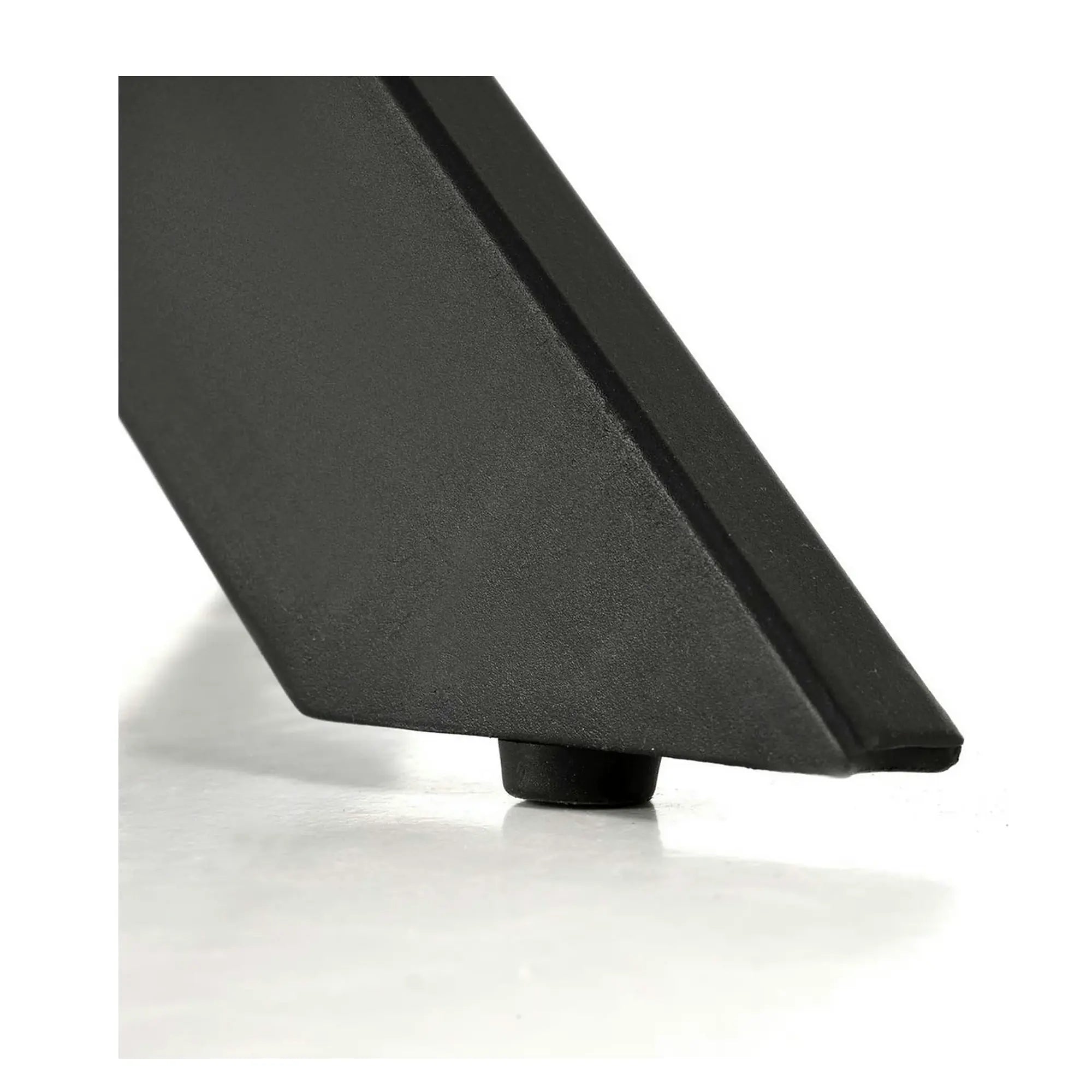 Masa EDGAR 2, alb/negru, ceramica/metal, 100x100x76 cm