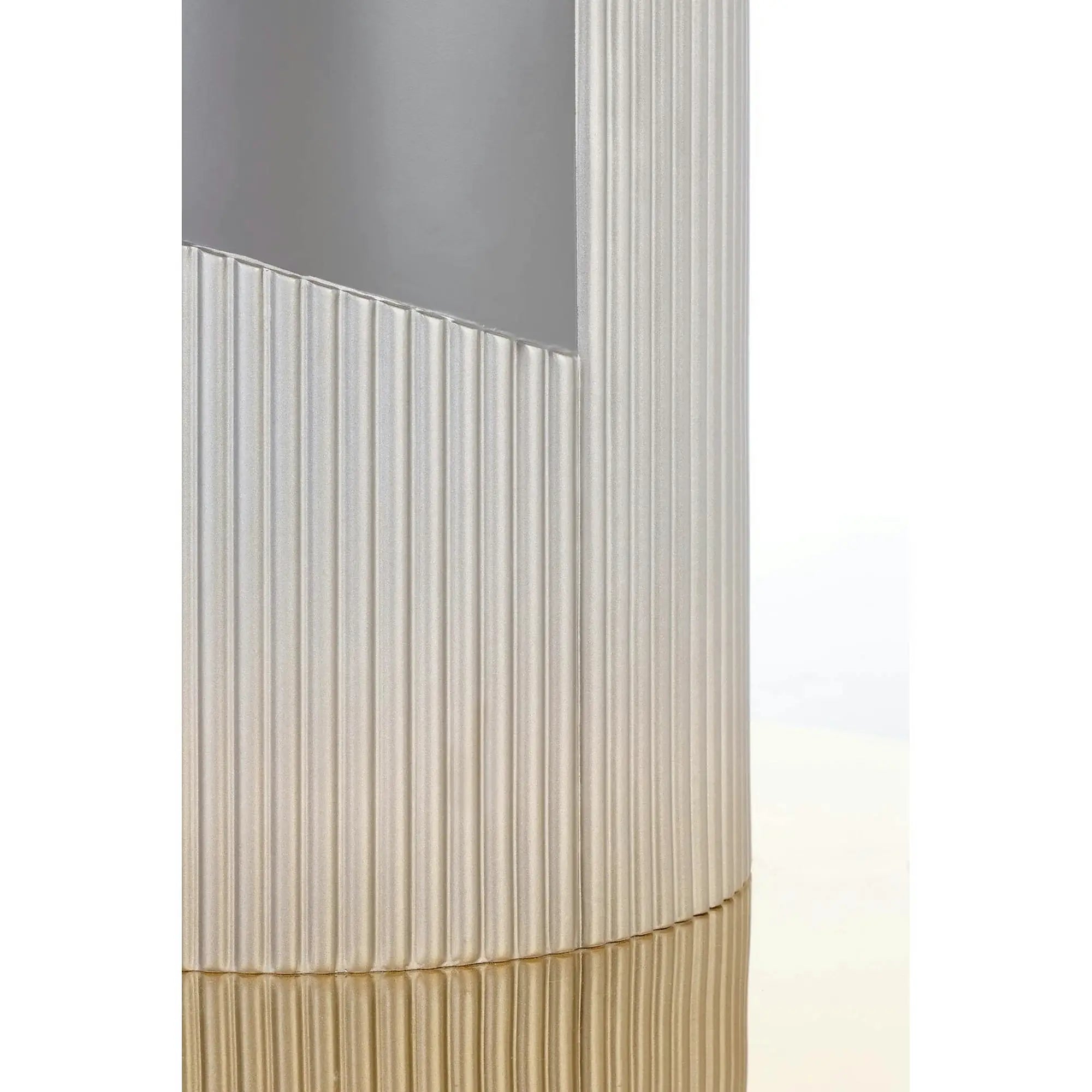 Masa eleganta living MUSCAT, gri cu efect marmura/auriu, 120/160x120x76 cm