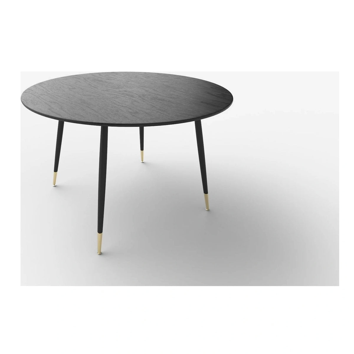 Masa EMBOS, negru/auriu, 120x75 cm