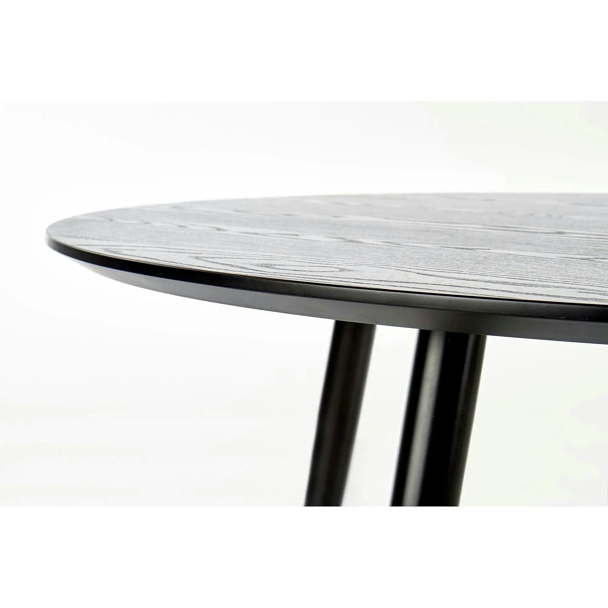 Masa EMBOS, negru/auriu, 120x75 cm