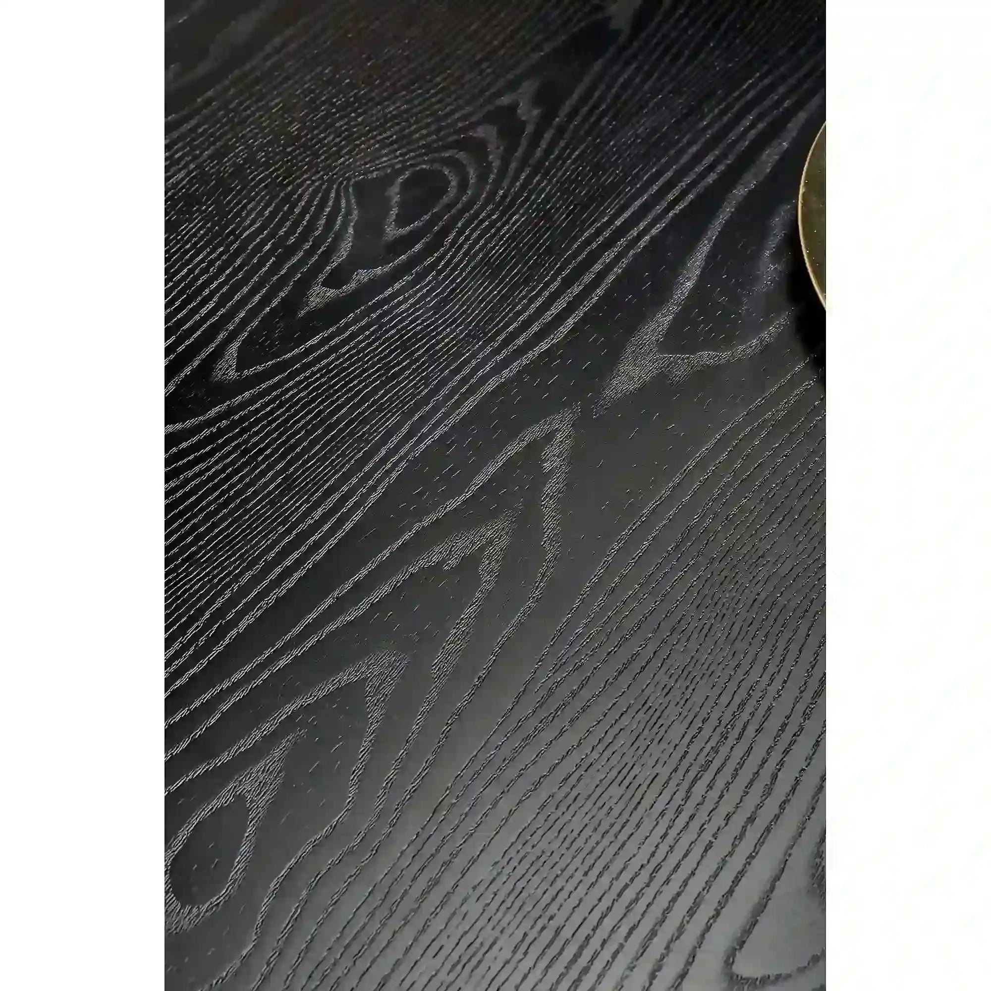 Masa EMBOS, negru/auriu, 120x75 cm