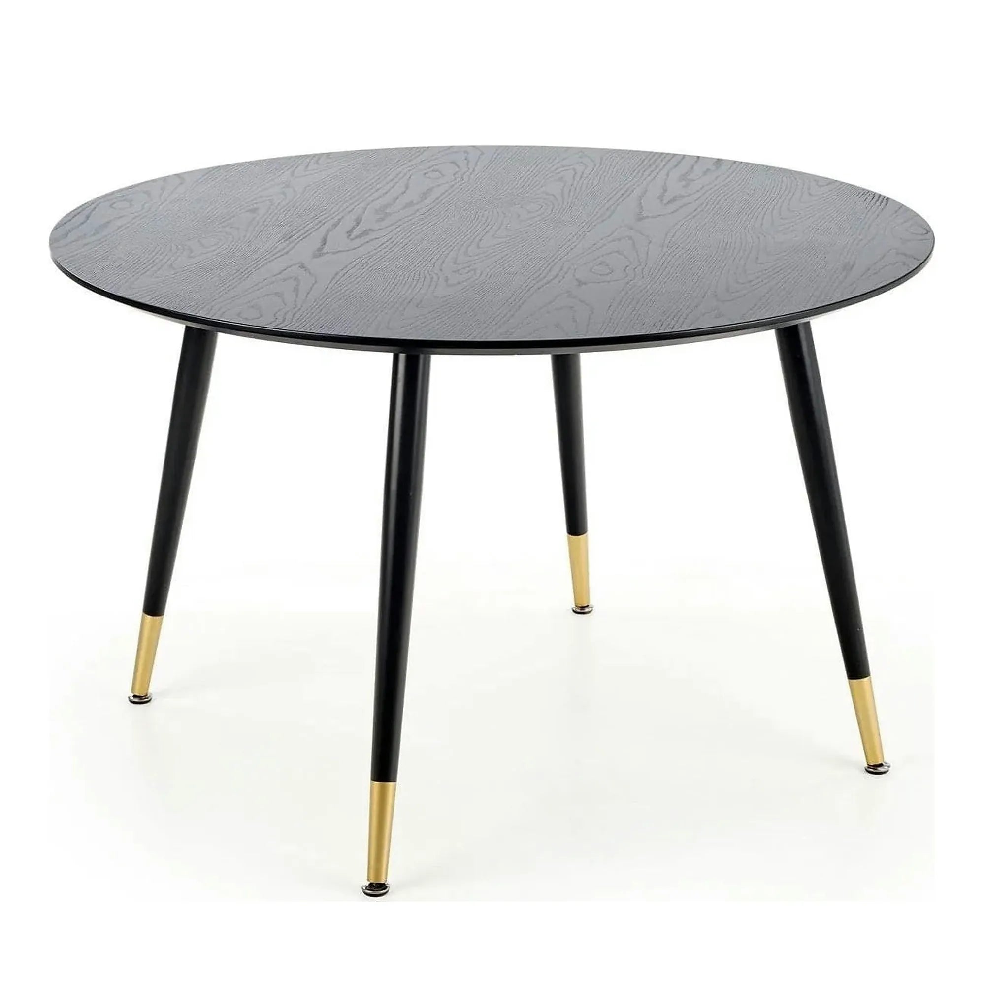 Masa EMBOS, negru/auriu, 120x75 cm