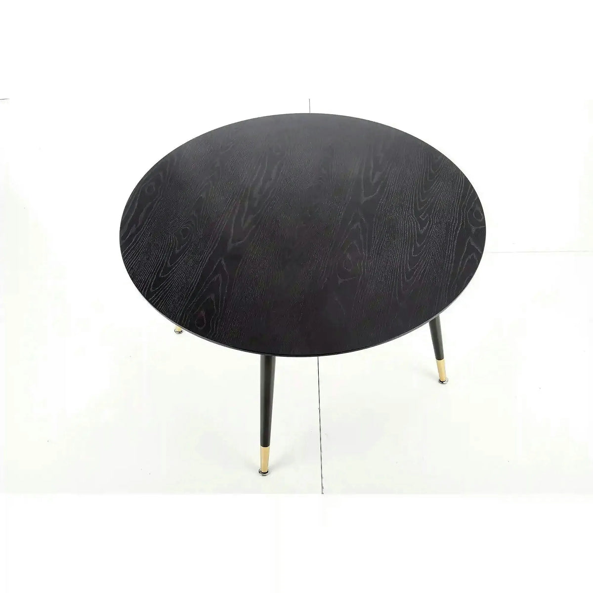 Masa EMBOS, negru/auriu, 120x75 cm