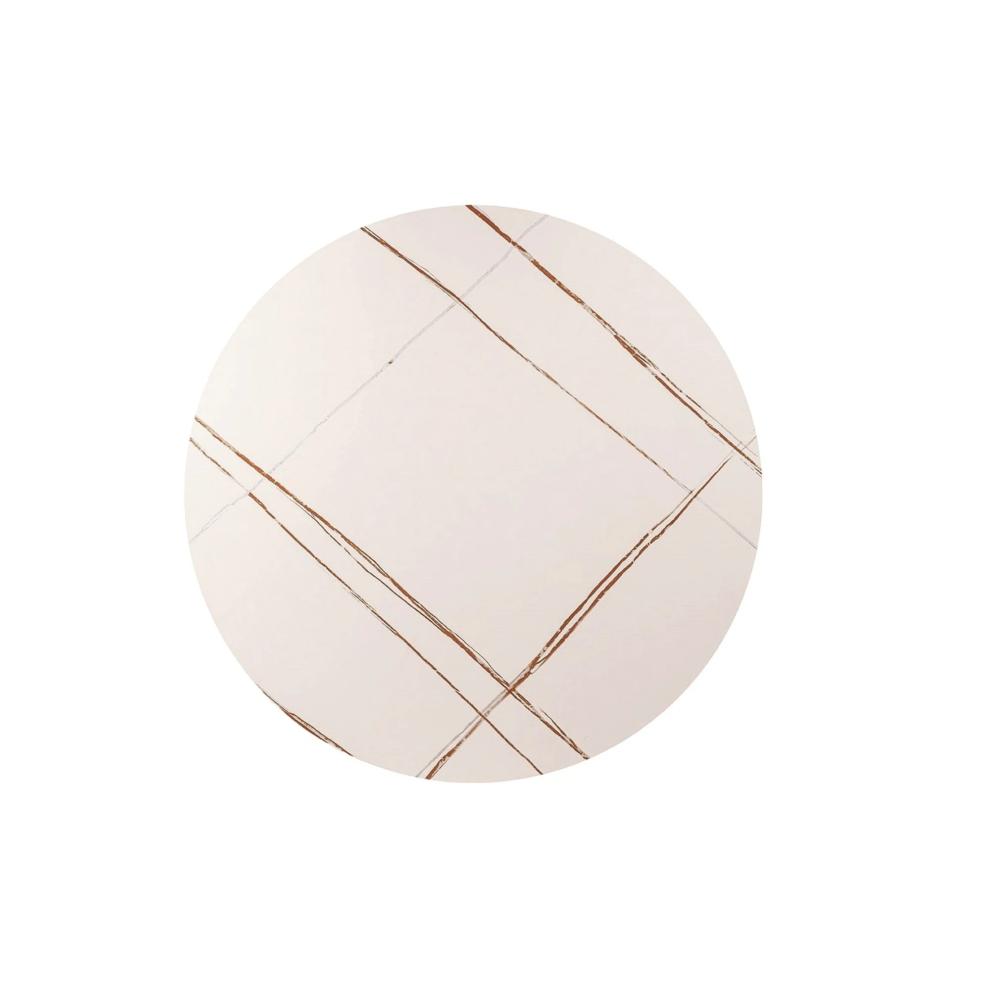 Masa ESPERO, alb/negru, ceramica/metal, 80x75 cm