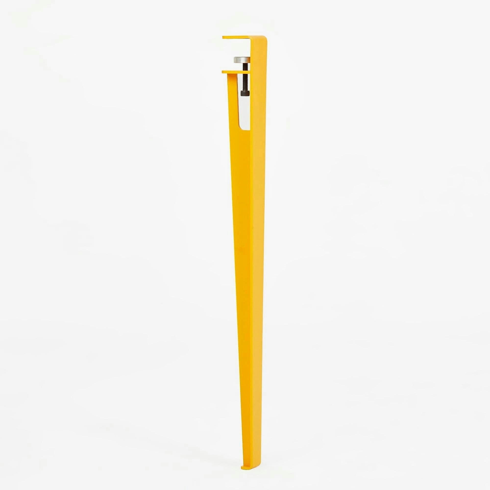 Masa EUROTAS, alb/galben, PAL melaminat, 120x60x75 cm