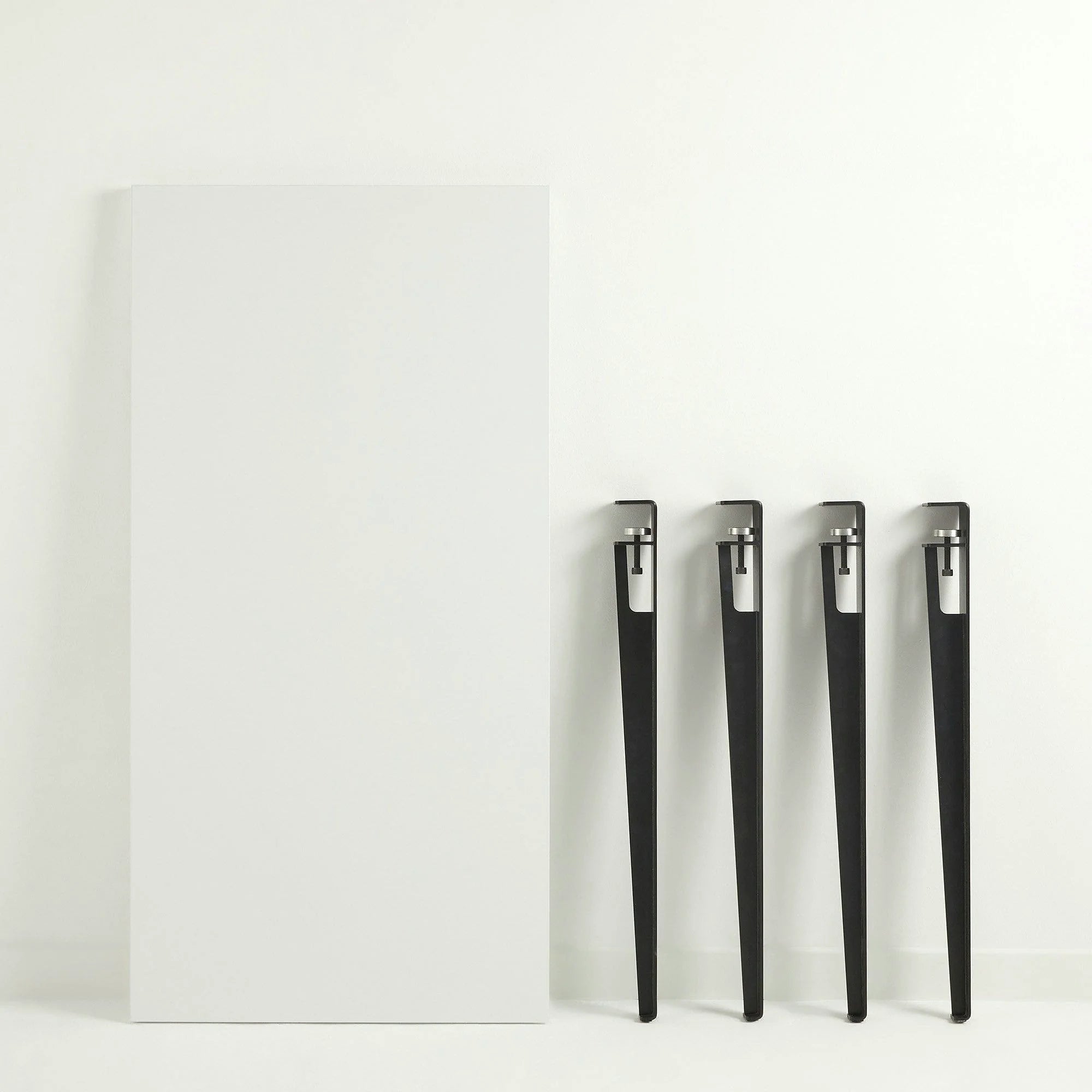 Masa EUROTAS, alb/negru, PAL melaminat, 120x60x75 cm