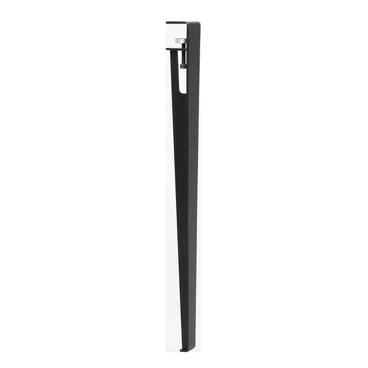 Masa EUROTAS, alb/negru, PAL melaminat, 120x60x75 cm