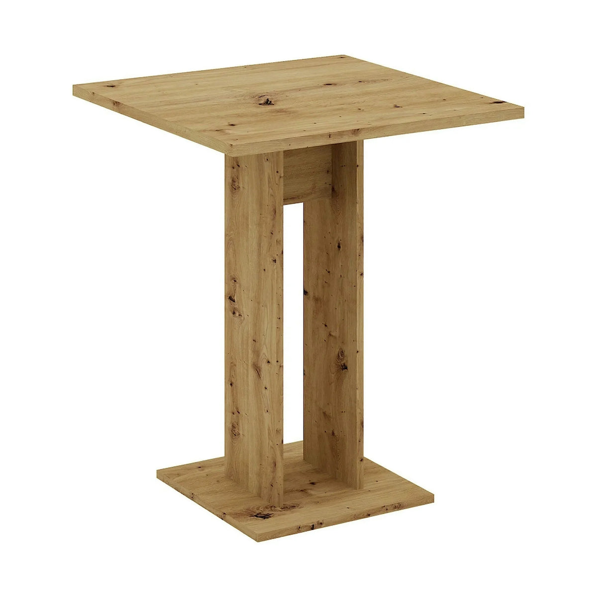 Masa EVERET, stejar artisan, DTD laminat, 68x68x78 cm