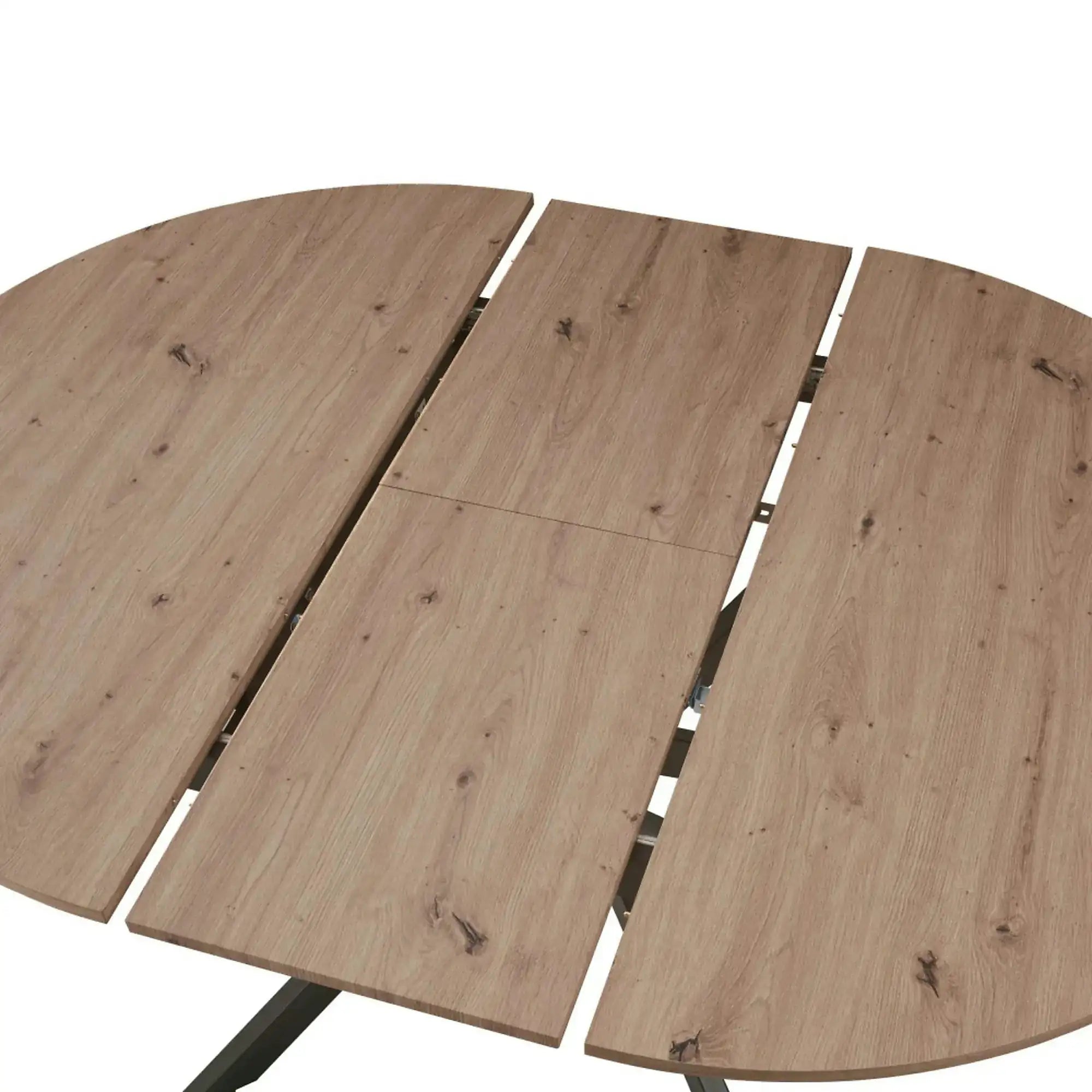 Masa extensibila ABERO TIP 1, stejar sonoma/negru, 100/140x100x75 cm