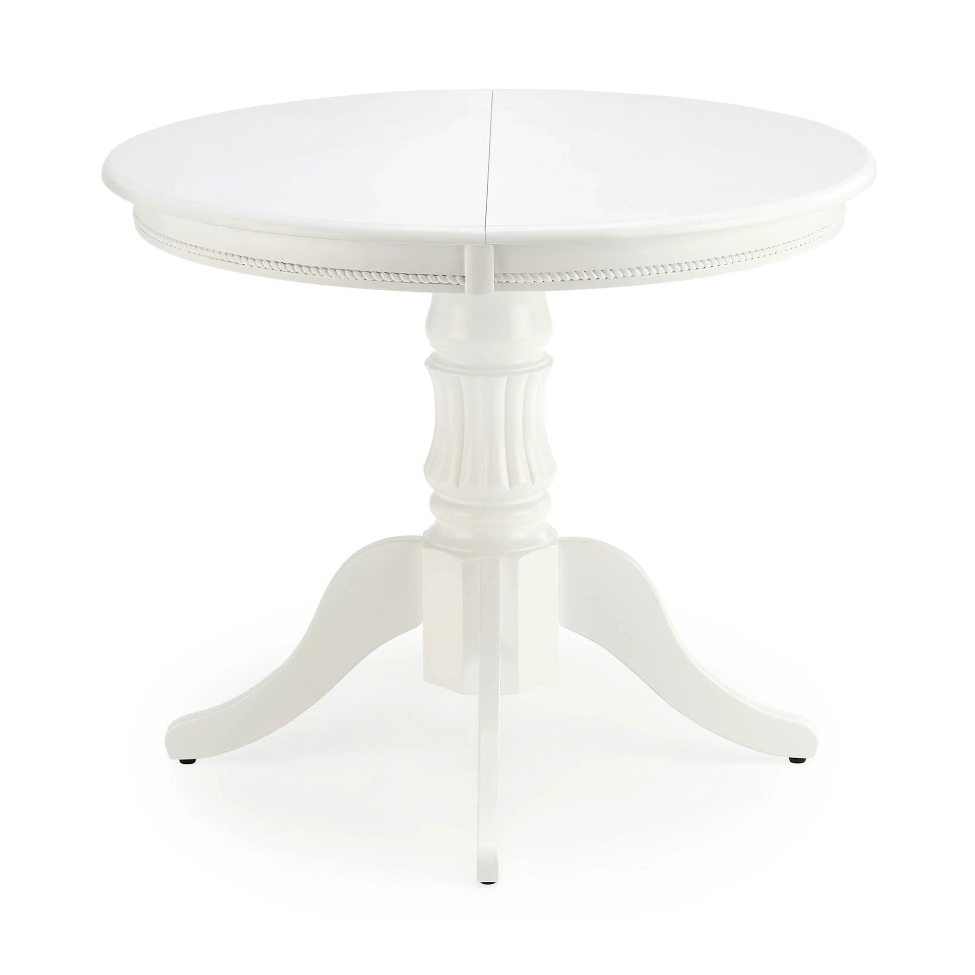 Masa extensibila alb WILLIAM, 90/124x90x75 cm